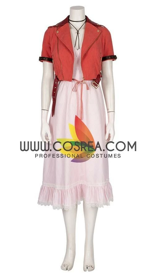 Cosrea Final Fantasy 7 Remake Aerith Cosplay Costume Cosplay Costumes 4 Cosrea Final Fantasy 7 Remake Aerith Cosplay Costume Cosplay Costumes