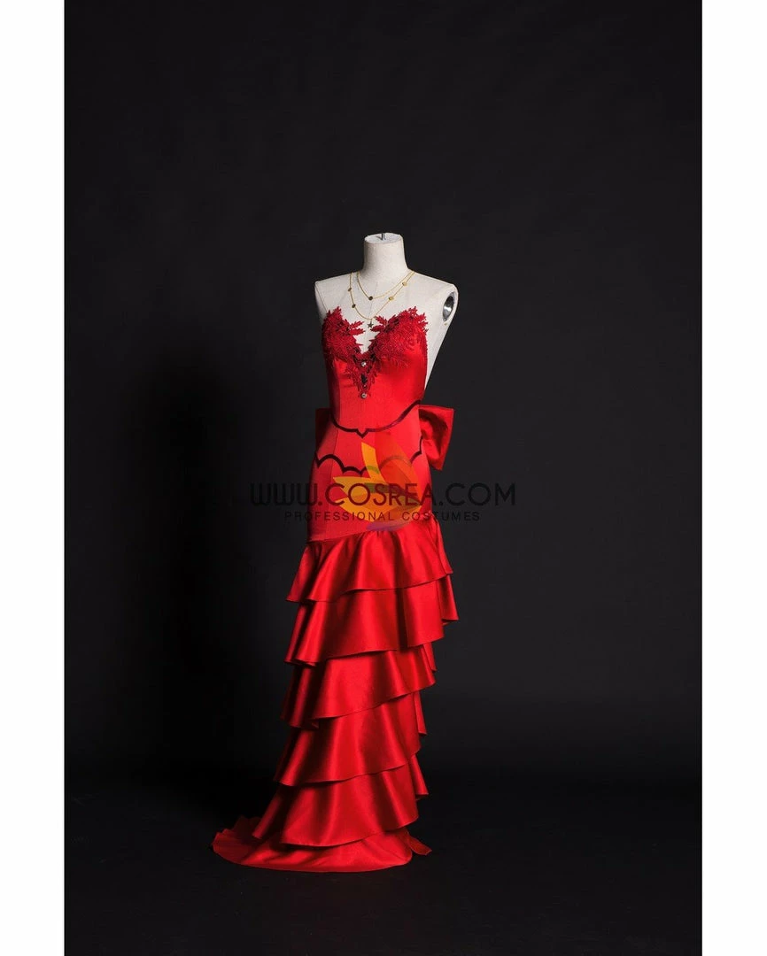 Cosrea Cosplay Costumes Final Fantasy 7 Remake Aerith HoneyBee Red Dress Cosplay Costume 8 Cosrea Cosplay Costumes Final Fantasy 7 Remake Aerith HoneyBee Red Dress Cosplay Costume