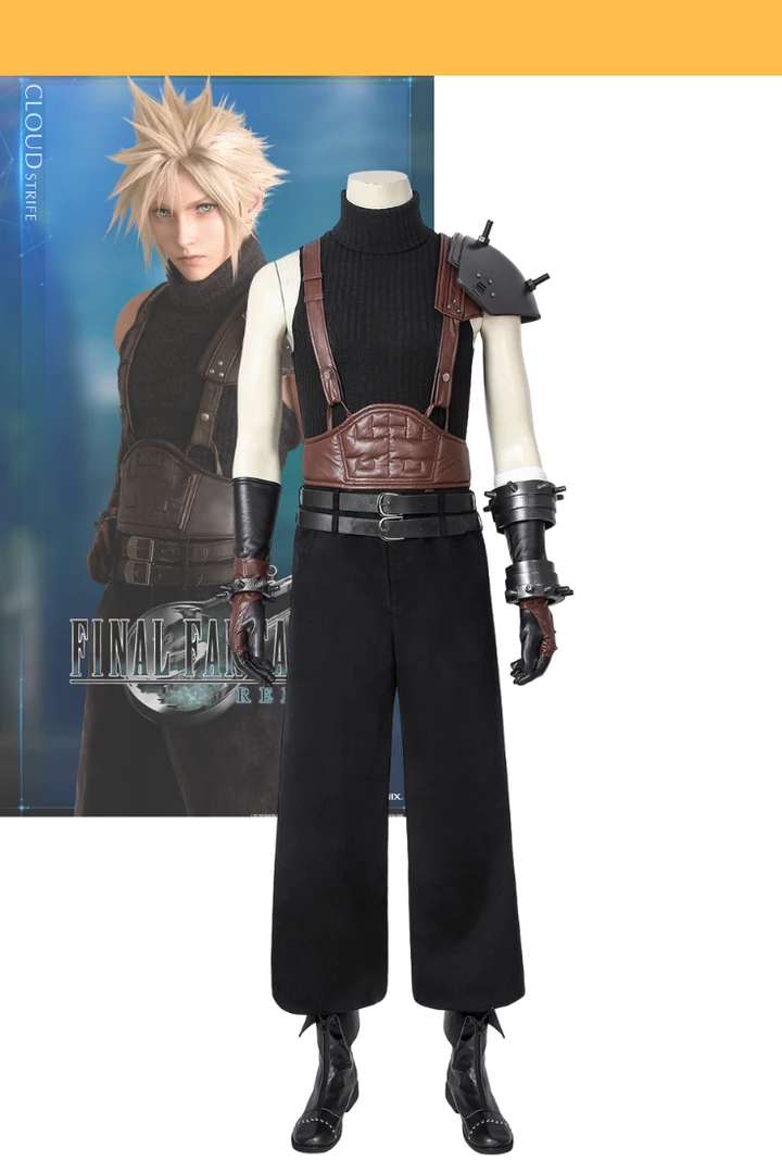 Cosrea Cosplay Costumes Final Fantasy 7 Remake Cloud Strife Complete Cosplay Costume 3 Cosrea Cosplay Costumes Final Fantasy 7 Remake Cloud Strife Complete Cosplay Costume