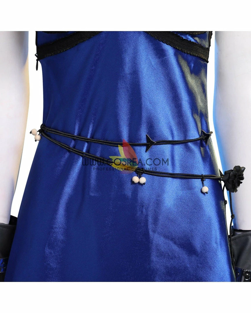 Cosrea Final Fantasy 7 Remake Tifa HoneyBee Blue Dress Cosplay Costume 9 Cosrea Final Fantasy 7 Remake Tifa HoneyBee Blue Dress Cosplay Costume