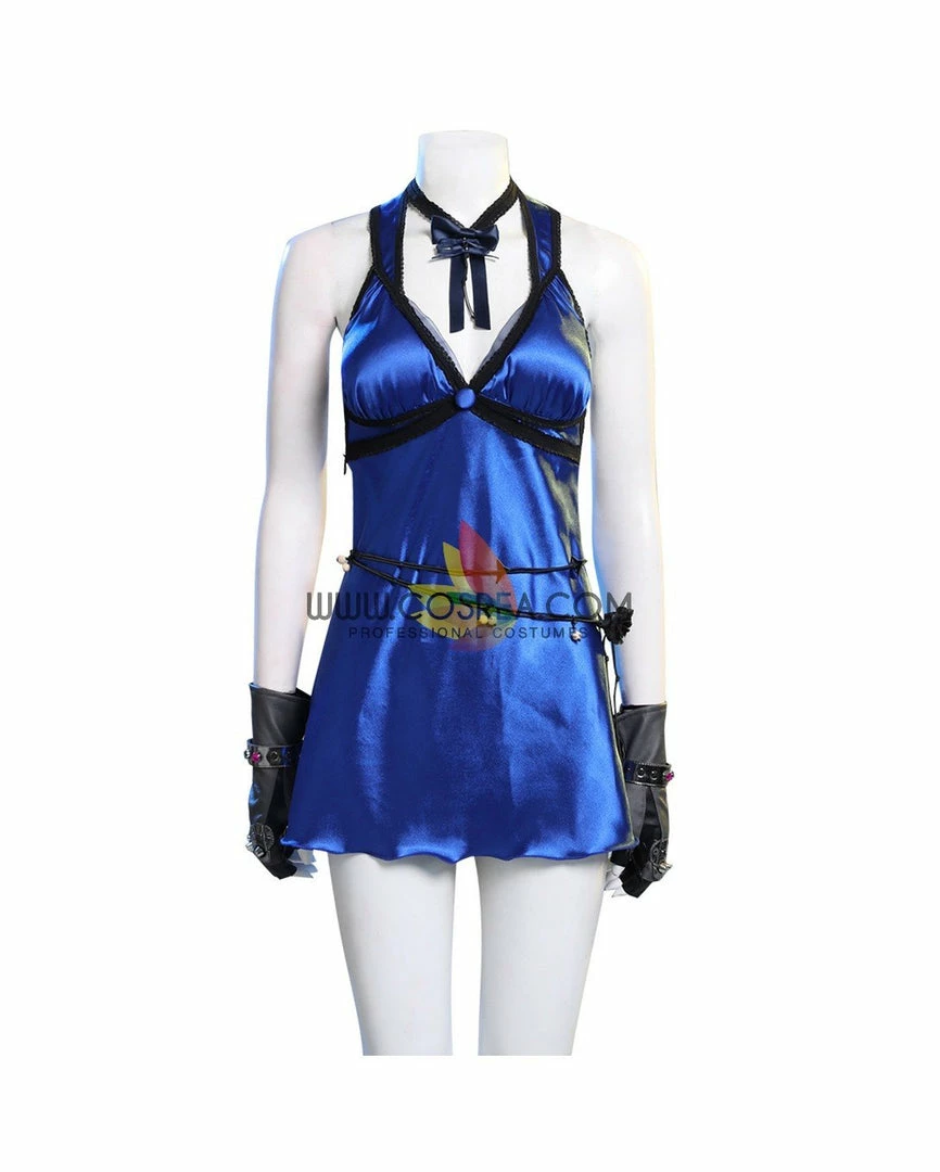 Cosrea Final Fantasy 7 Remake Tifa HoneyBee Blue Dress Cosplay Costume 4 Cosrea Final Fantasy 7 Remake Tifa HoneyBee Blue Dress Cosplay Costume