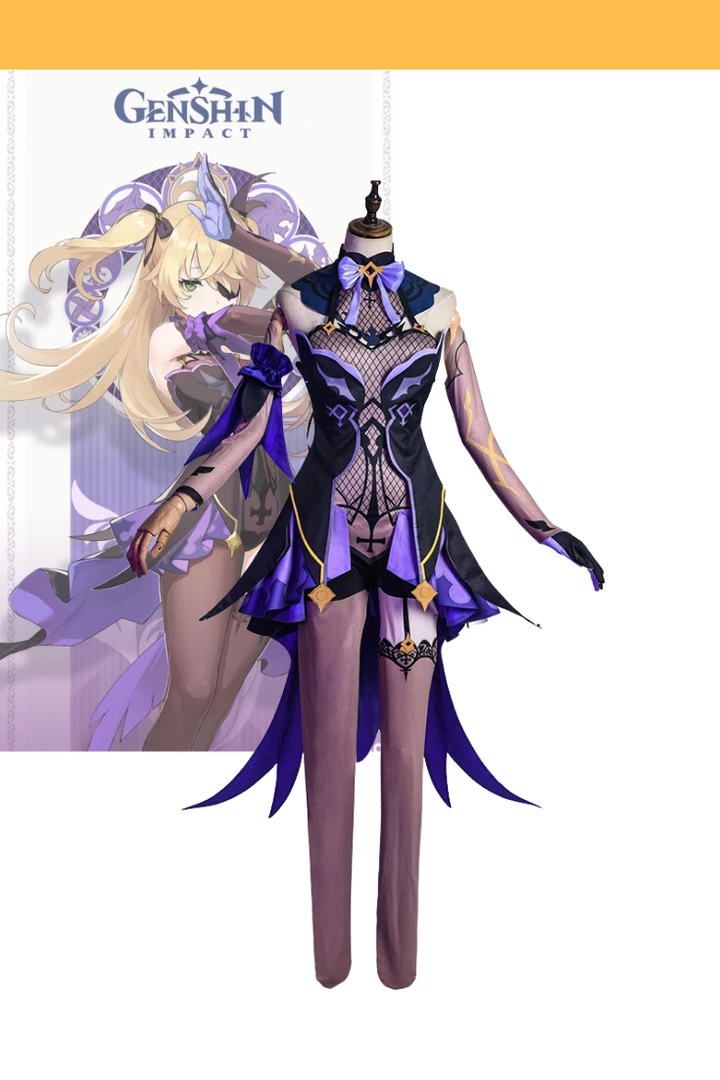 Cosrea Fischl Genshin Impact Cosplay Costume 3 Cosrea Fischl Genshin Impact Cosplay Costume