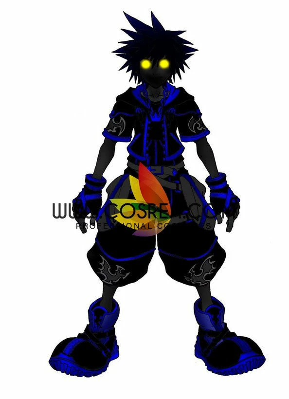 Cosrea Kingdom Hearts II Sora Wisdom Shadow Form Cosplay Costume 15 Cosrea Kingdom Hearts II Sora Wisdom Shadow Form Cosplay Costume