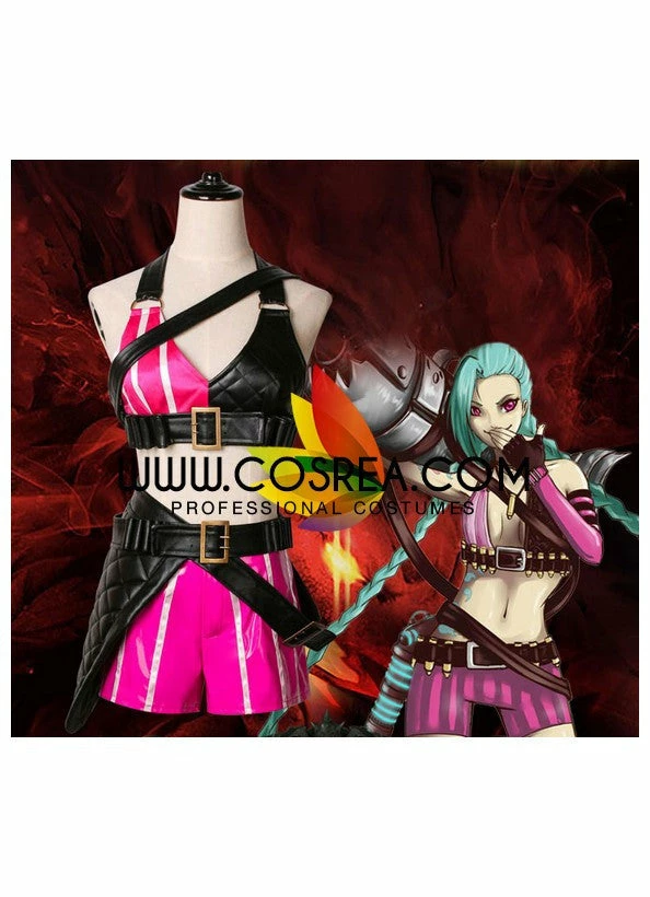 Cosrea Cosplay Costumes League Of Legends Jinx Classic Cosplay Costume 8 Cosrea Cosplay Costumes League Of Legends Jinx Classic Cosplay Costume