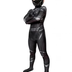 Cosrea Black Panther Civil War Kids Size Digital Printed Cosplay Costume