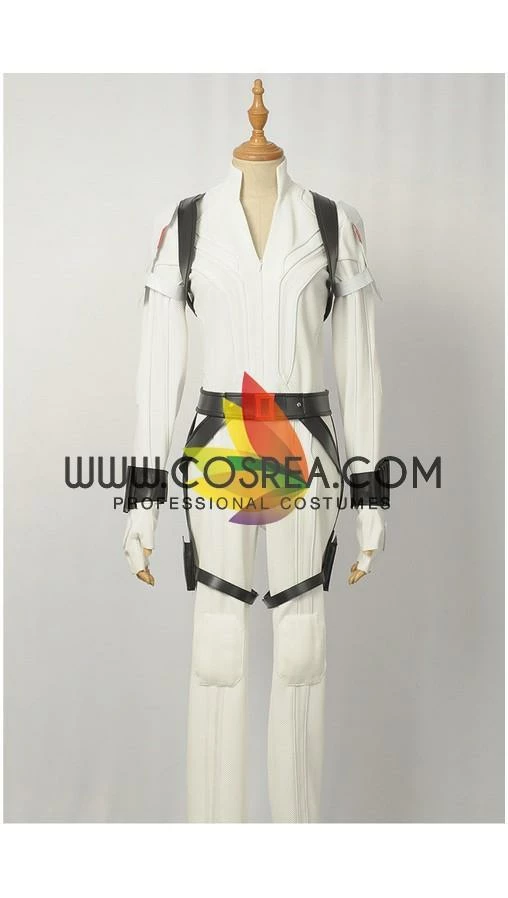 Cosrea Black Widow White Custom Textured Cosplay Costume 4 Cosrea Black Widow White Custom Textured Cosplay Costume