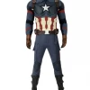 Cosrea Captain America Avengers Endgame Steel Blue Cosplay Costume Cosplay Costumes