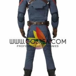 Cosrea Captain America Avengers Endgame Steel Blue Cosplay Costume Cosplay Costumes