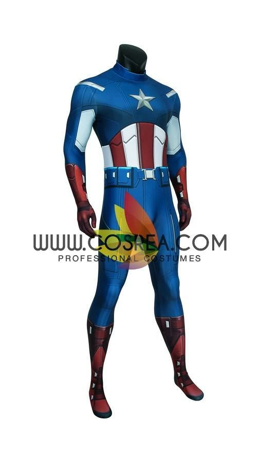 Cosrea Captain America Digital Printed Cosplay Costume Cosplay Costumes 5 Cosrea Captain America Digital Printed Cosplay Costume Cosplay Costumes