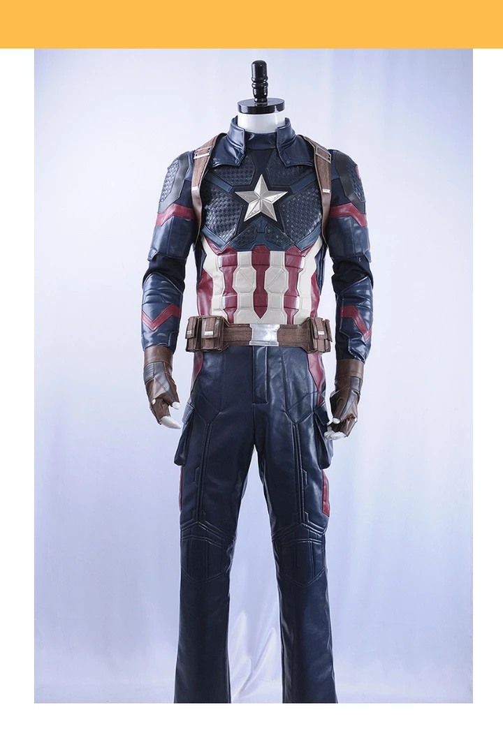Cosrea Captain America Metallic Navy PU Leather Cosplay Costume 3 Cosrea Captain America Metallic Navy PU Leather Cosplay Costume