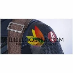 Cosrea Captain America Metallic Navy PU Leather Cosplay Costume 17 Cosrea Captain America Metallic Navy PU Leather Cosplay Costume