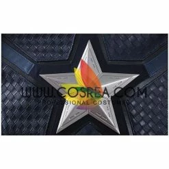 Cosrea Captain America Metallic Navy PU Leather Cosplay Costume 19 Cosrea Captain America Metallic Navy PU Leather Cosplay Costume