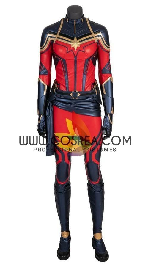 Cosrea Cosplay Costumes Captain Marvel Infinity War PU Leather Cosplay Costume 4 Cosrea Cosplay Costumes Captain Marvel Infinity War PU Leather Cosplay Costume
