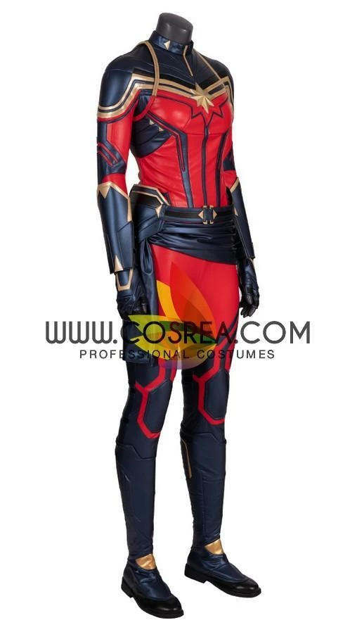 Cosrea Cosplay Costumes Captain Marvel Infinity War PU Leather Cosplay Costume 7 Cosrea Cosplay Costumes Captain Marvel Infinity War PU Leather Cosplay Costume