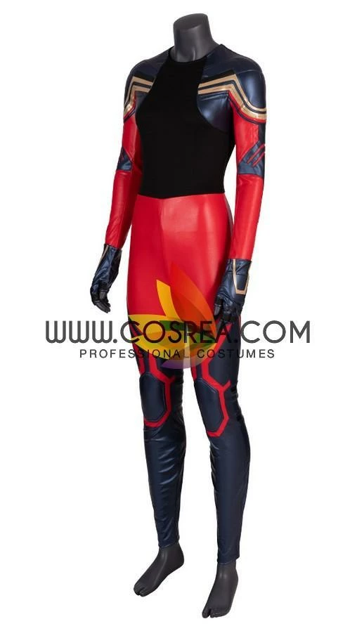 Cosrea Cosplay Costumes Captain Marvel Infinity War PU Leather Cosplay Costume 10 Cosrea Cosplay Costumes Captain Marvel Infinity War PU Leather Cosplay Costume
