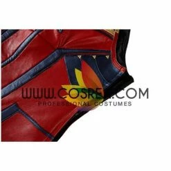 Cosrea Captain Marvel Infinity War Metallic Blue PU Leather Cosplay Costume Cosplay Costumes