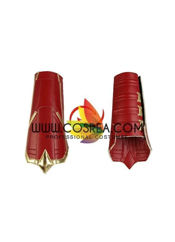 Cosrea Captain Marvel Metallic Blue PU Leather Cosplay Costume 12 Cosrea Captain Marvel Metallic Blue PU Leather Cosplay Costume