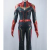 Cosrea Cosplay Costumes Captain Marvel Metallic Navy PU Leather Cosplay Costume 1 Cosrea Cosplay Costumes Captain Marvel Metallic Navy PU Leather Cosplay Costume