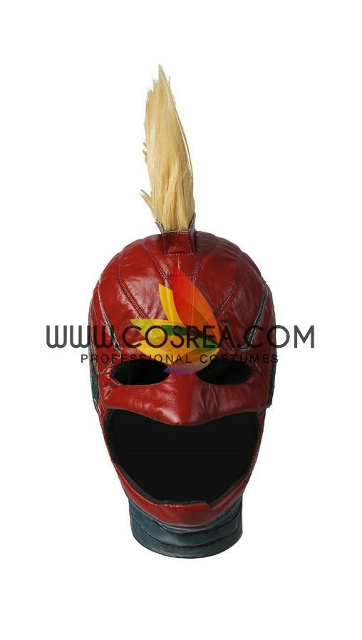 Cosrea Captain Marvel Metallic Blue PU Leather Cosplay Costume 20 Cosrea Captain Marvel Metallic Blue PU Leather Cosplay Costume