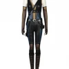 Cosrea Domino Deadpool 2 PU Leather Cosplay Costume Cosplay Costumes