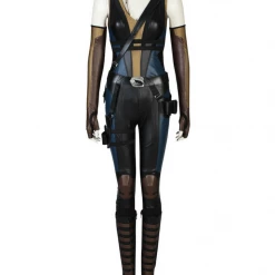 Cosrea Domino Deadpool 2 PU Leather Cosplay Costume Cosplay Costumes