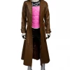 Cosrea Cosplay Costumes Gambit PU Leather Cosplay Costume