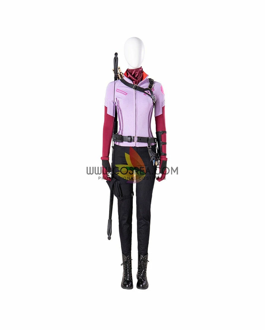 Cosrea Cosplay Costumes Hawkeye Kate Bishop Lilac Purple Version Cosplay Costume 4 Cosrea Cosplay Costumes Hawkeye Kate Bishop Lilac Purple Version Cosplay Costume