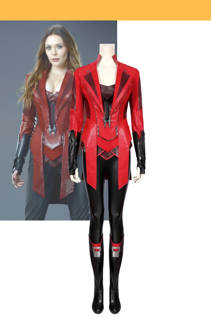 Cosrea Cosplay Costumes Infinity War Scarlet Witch Complete Cosplay Costume 3 Cosrea Cosplay Costumes Infinity War Scarlet Witch Complete Cosplay Costume