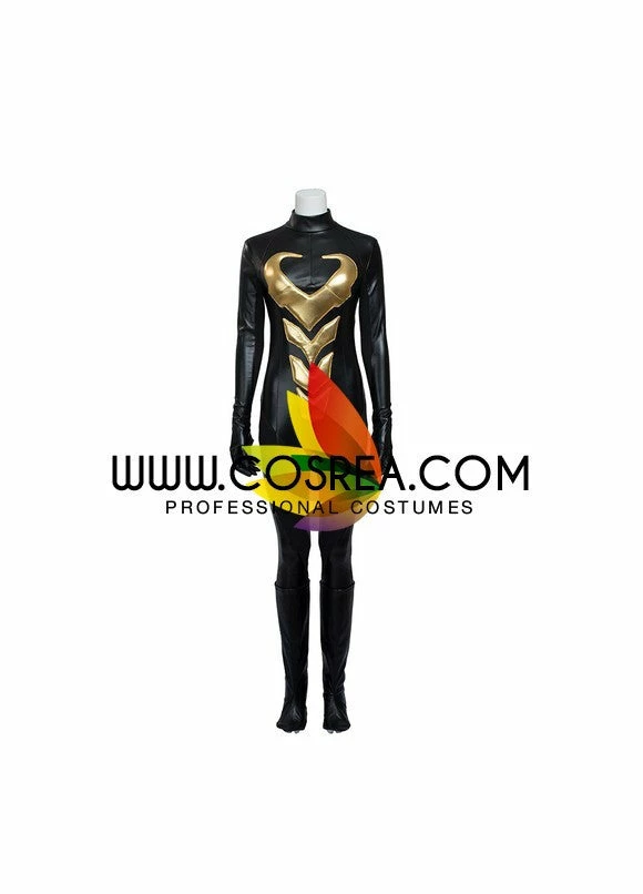 Cosrea Wasp Comic Appearance PU Leather Cosplay Costume 4 Cosrea Wasp Comic Appearance PU Leather Cosplay Costume