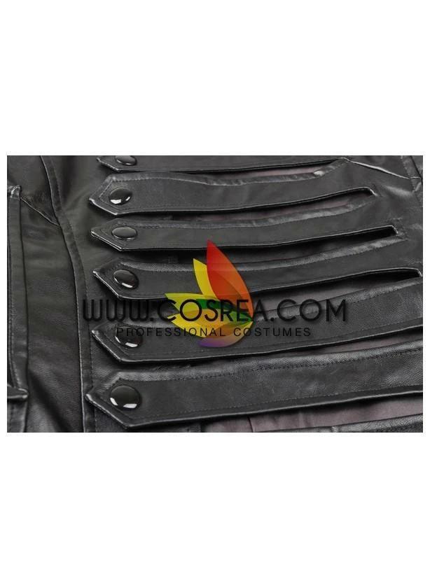 Cosrea Marvel Universe Winter Soldier PU Leather Cosplay Costume 17 Cosrea Marvel Universe Winter Soldier PU Leather Cosplay Costume