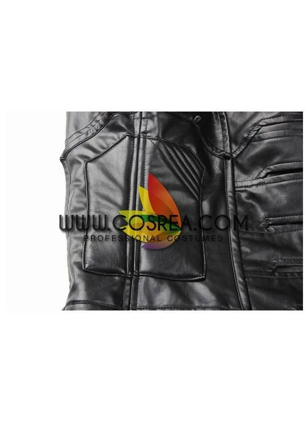 Cosrea Marvel Universe Winter Soldier PU Leather Cosplay Costume 18 Cosrea Marvel Universe Winter Soldier PU Leather Cosplay Costume