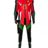 Cosrea DC Universe Robin Gotham Knights PU Leather Cosplay Costume 2 Cosrea DC Universe Robin Gotham Knights PU Leather Cosplay Costume