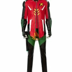 Cosrea DC Universe Robin Gotham Knights PU Leather Cosplay Costume