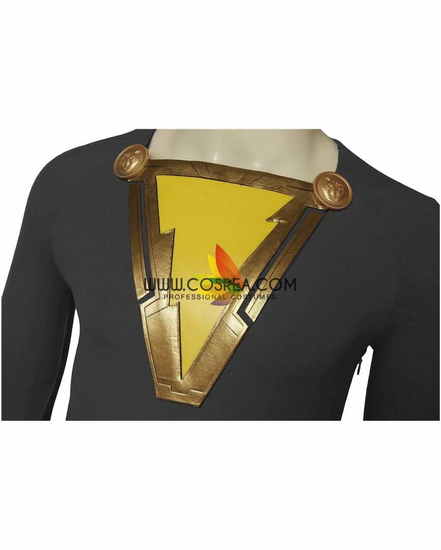 Cosrea DC Universe Shazam Black Version Cosplay Costume 10 Cosrea DC Universe Shazam Black Version Cosplay Costume