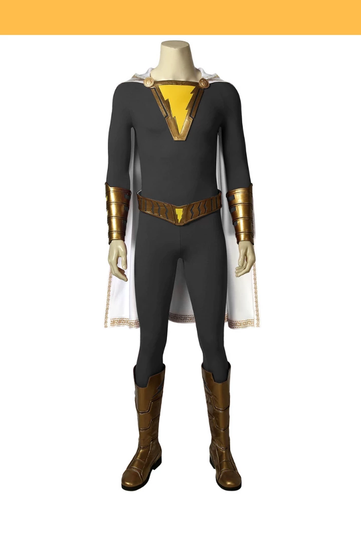 Cosrea DC Universe Shazam Black Version Cosplay Costume 3 Cosrea DC Universe Shazam Black Version Cosplay Costume
