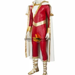 Cosrea Shazam Comic Appearance PU Leather Cosplay Costume