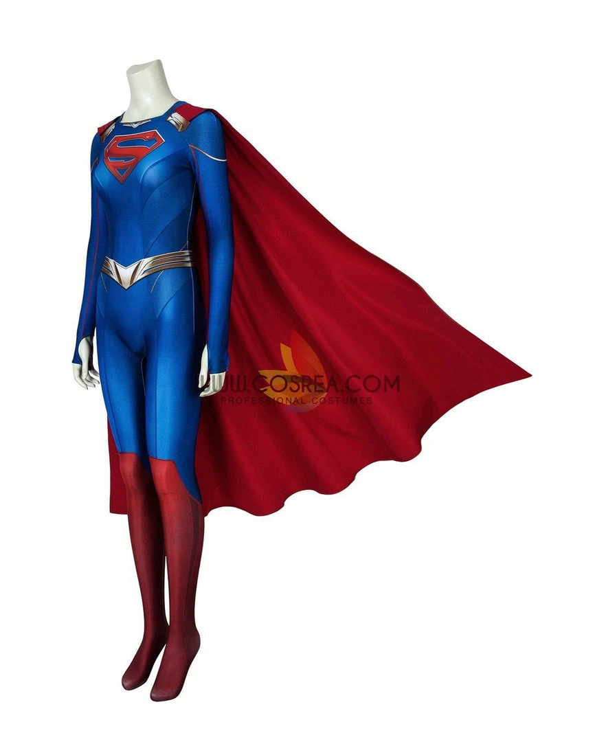 Cosrea Supergirl Season 5 Digital Printed Cosplay Costume DC Universe 4 Cosrea Supergirl Season 5 Digital Printed Cosplay Costume DC Universe