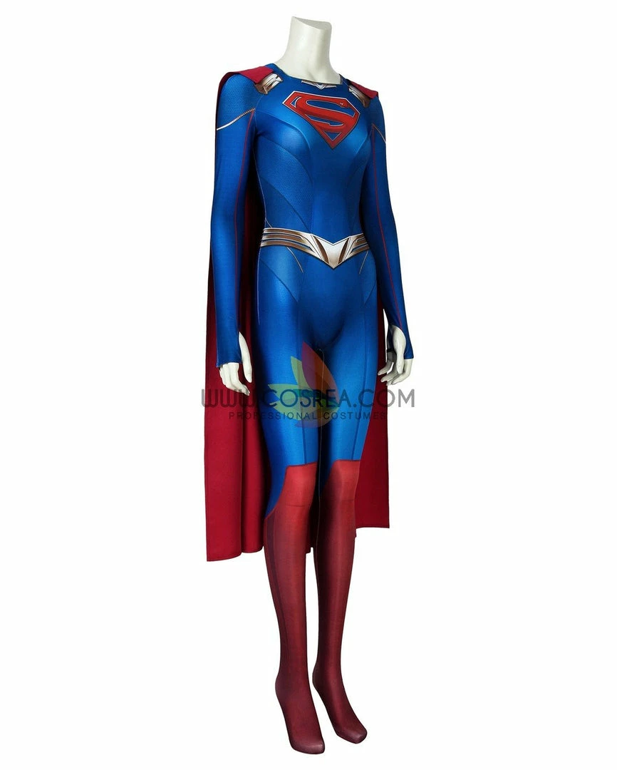Cosrea Supergirl Season 5 Digital Printed Cosplay Costume DC Universe 6 Cosrea Supergirl Season 5 Digital Printed Cosplay Costume DC Universe