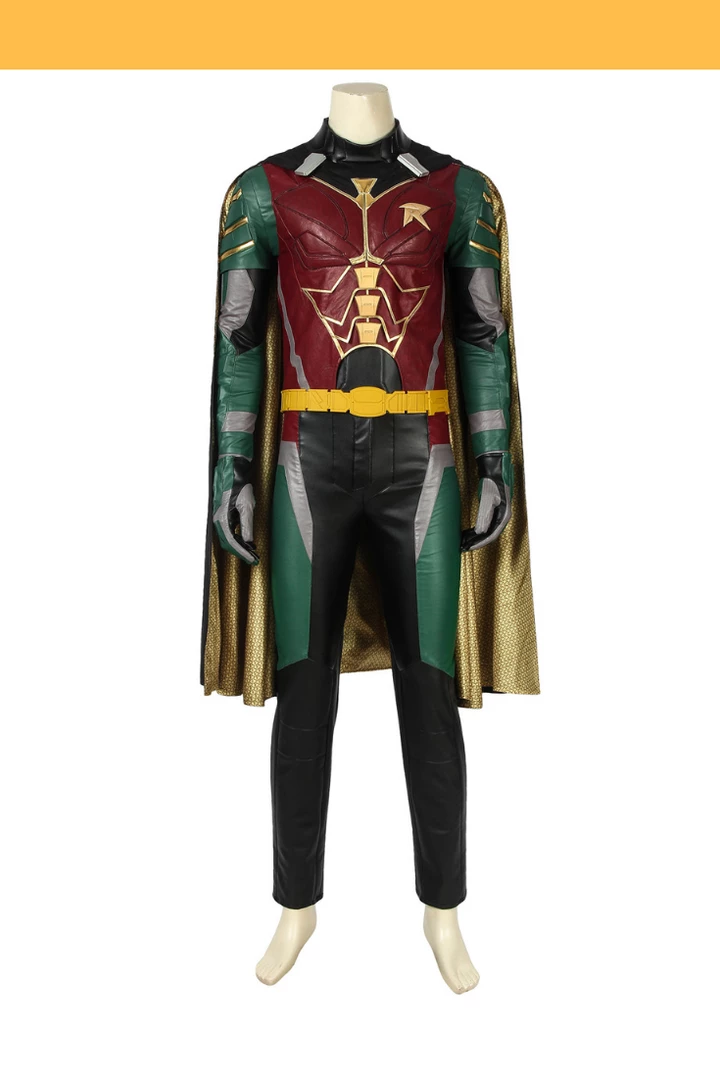 Cosrea Titan Robin Metallic PU Leather Cosplay Costume DC Universe 3 Cosrea Titan Robin Metallic PU Leather Cosplay Costume DC Universe