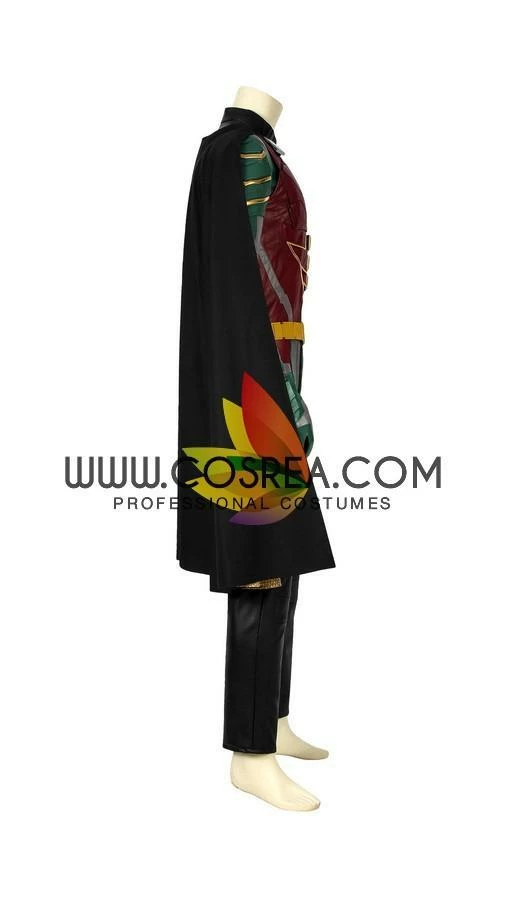 Cosrea Titan Robin Metallic PU Leather Cosplay Costume DC Universe 7 Cosrea Titan Robin Metallic PU Leather Cosplay Costume DC Universe