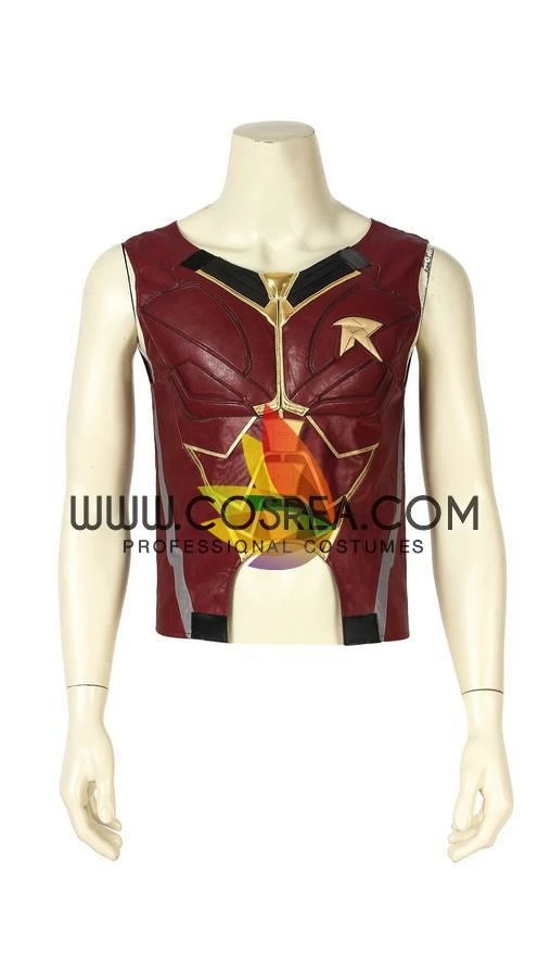 Cosrea Titan Robin Metallic PU Leather Cosplay Costume DC Universe 11 Cosrea Titan Robin Metallic PU Leather Cosplay Costume DC Universe
