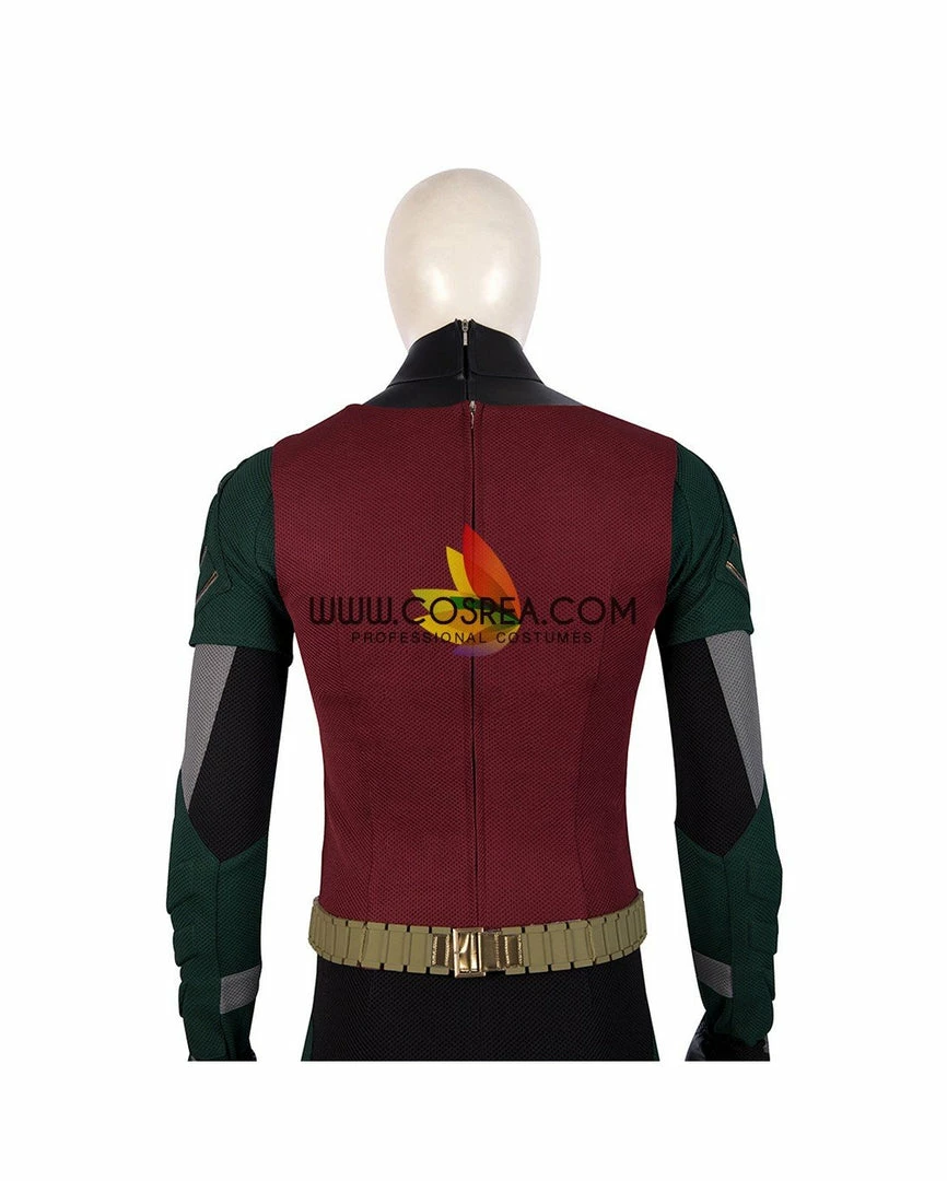 Cosrea Titan Robin PU Leather Custom Cosplay Costume DC Universe 22 Cosrea Titan Robin PU Leather Custom Cosplay Costume DC Universe