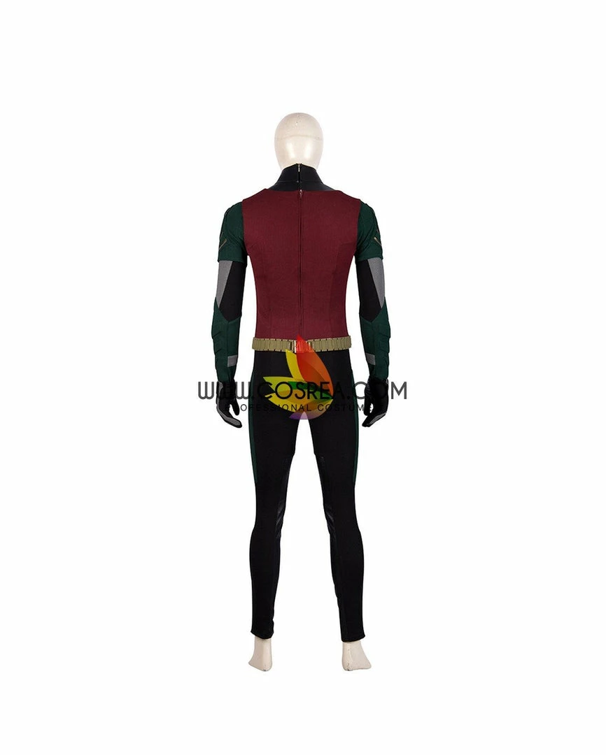 Cosrea Titan Robin PU Leather Custom Cosplay Costume DC Universe 13 Cosrea Titan Robin PU Leather Custom Cosplay Costume DC Universe