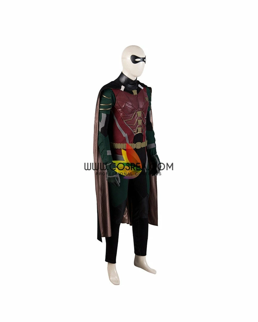 Cosrea Titan Robin PU Leather Custom Cosplay Costume DC Universe 12 Cosrea Titan Robin PU Leather Custom Cosplay Costume DC Universe
