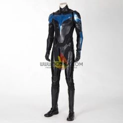 Cosrea Titans Nightwing PU Leather Cosplay Costume DC Universe