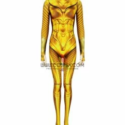 Cosrea DC Universe Wonder Woman 1984 Gold Armor Digital Printed Cosplay Costume