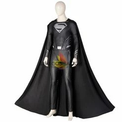 Cosrea Zack Snyder's Justice League Black Superman Suit Cosplay Costume