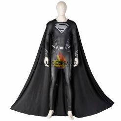 Cosrea Zack Snyder's Justice League Black Superman Suit Cosplay Costume