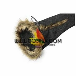 Cosrea Daenerys Charcoal Fur Trimmed Game Of Thrones Cosplay Costume