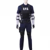 Cosrea Resident Evil Remake Leon Navy Blue Cosplay Costume